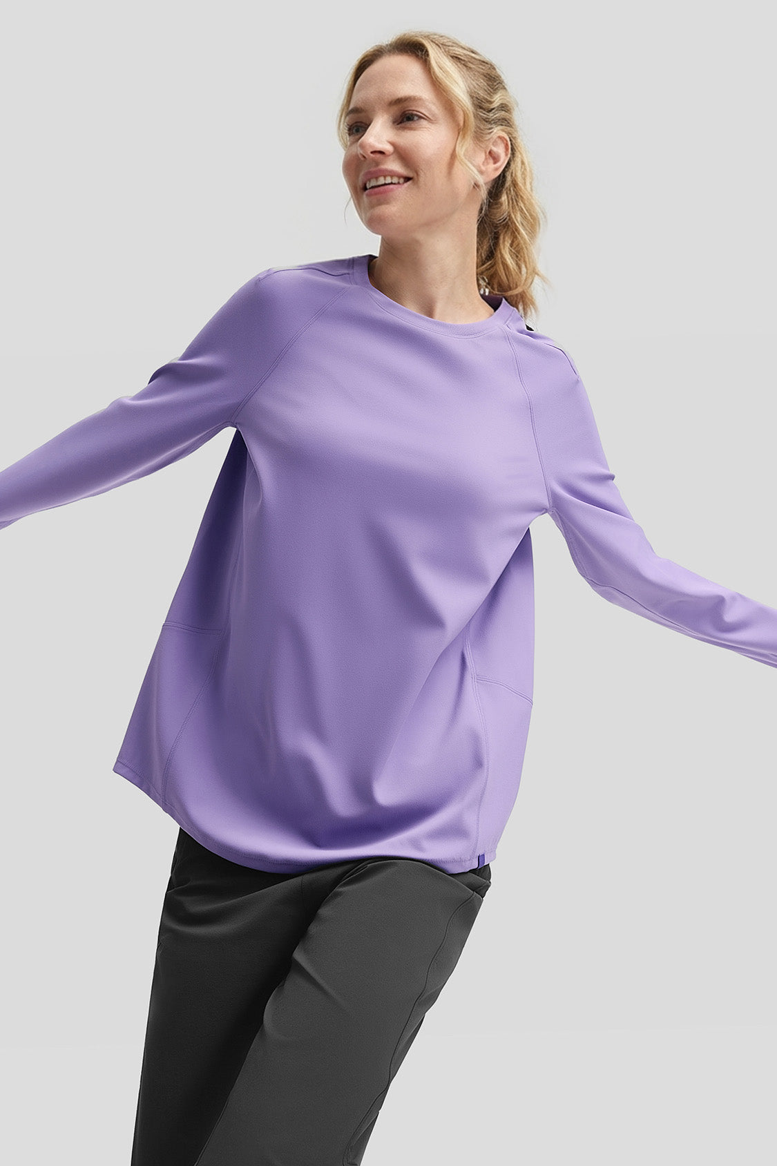 DryFlow – Women’s Quick-Dry Relaxed-Fit Long Sleeve Tee - Image 10