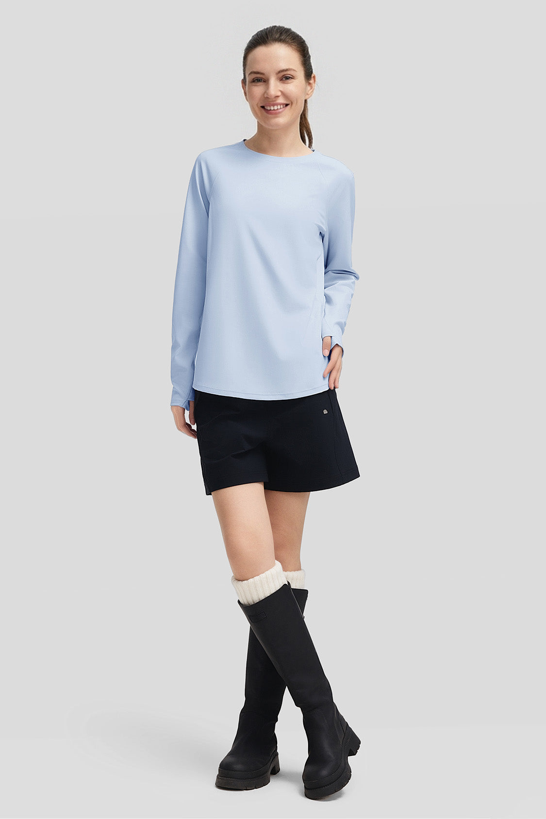 DryFlow – Women’s Quick-Dry Relaxed-Fit Long Sleeve Tee - Image 4