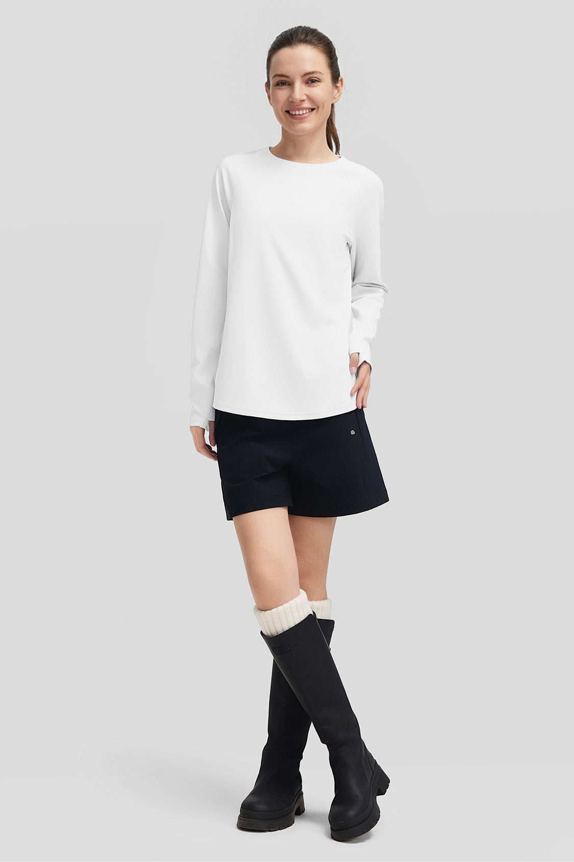 DryFlow – Women’s Quick-Dry Relaxed-Fit Long Sleeve Tee - Image 8