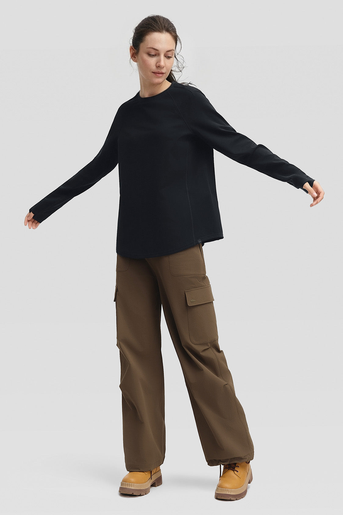 DryFlow – Women’s Quick-Dry Relaxed-Fit Long Sleeve Tee - Image 2