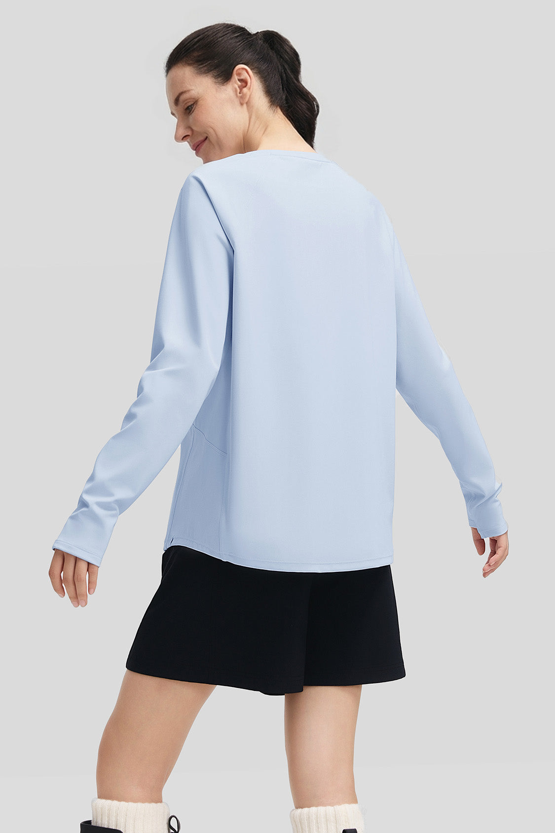 DryFlow – Women’s Quick-Dry Relaxed-Fit Long Sleeve Tee - Image 5